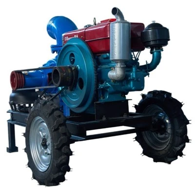 Pompe à débit mixte à moteur diesel mobile-